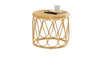 Round Rattan Accent Table