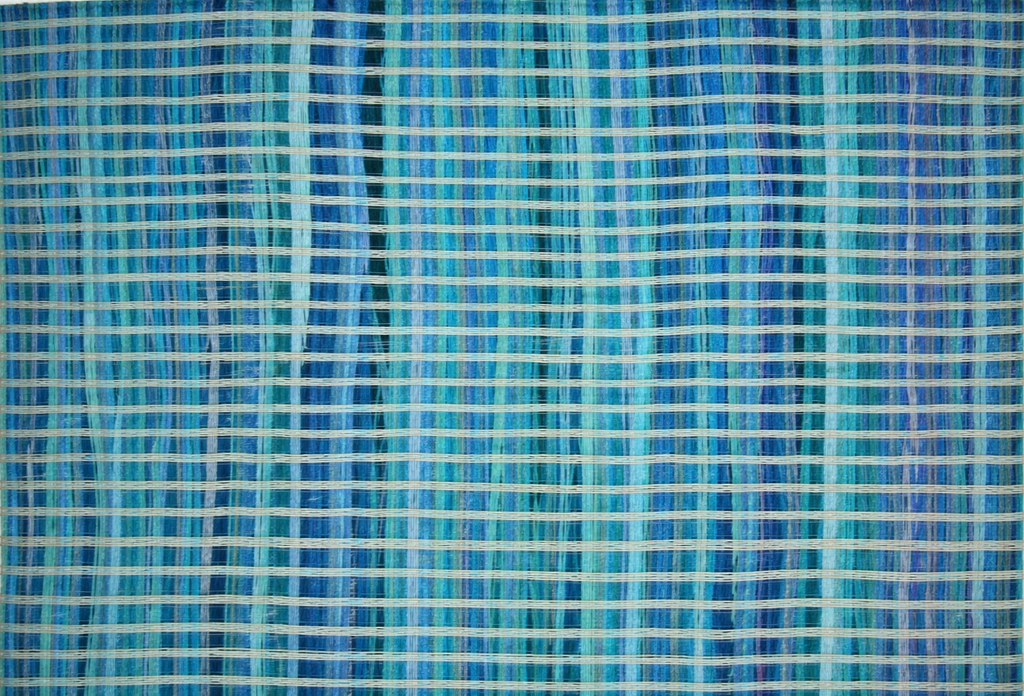 Alfombra Chindi Sarkanda de Fibra Reciclada IC11412 Azul