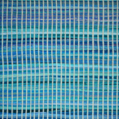 Alfombra Chindi Sarkanda de Fibra Reciclada IC11412 Azul