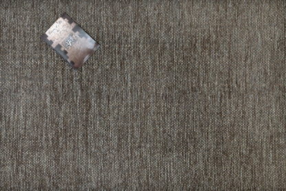 Alfombra de Algodón Marrón con Borde Negro