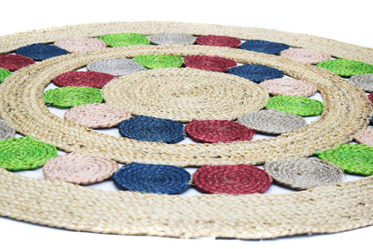 Alfombra Redonda de Yute