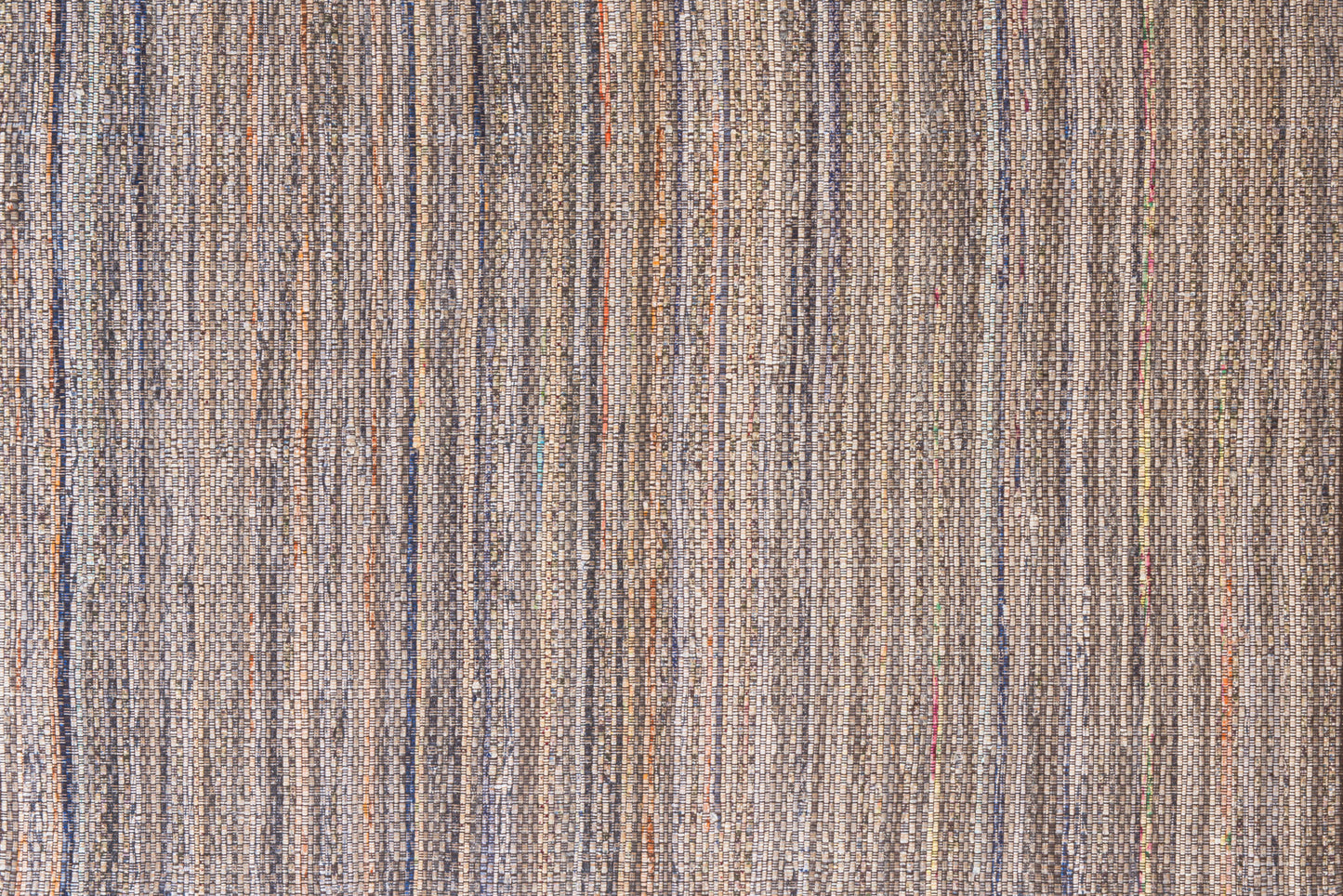 Alfombra Chindi Estampada Marrón con Borde