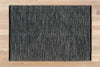 Alfombra Chindi Lisa Con Borde IC14464 Negro/Blanco