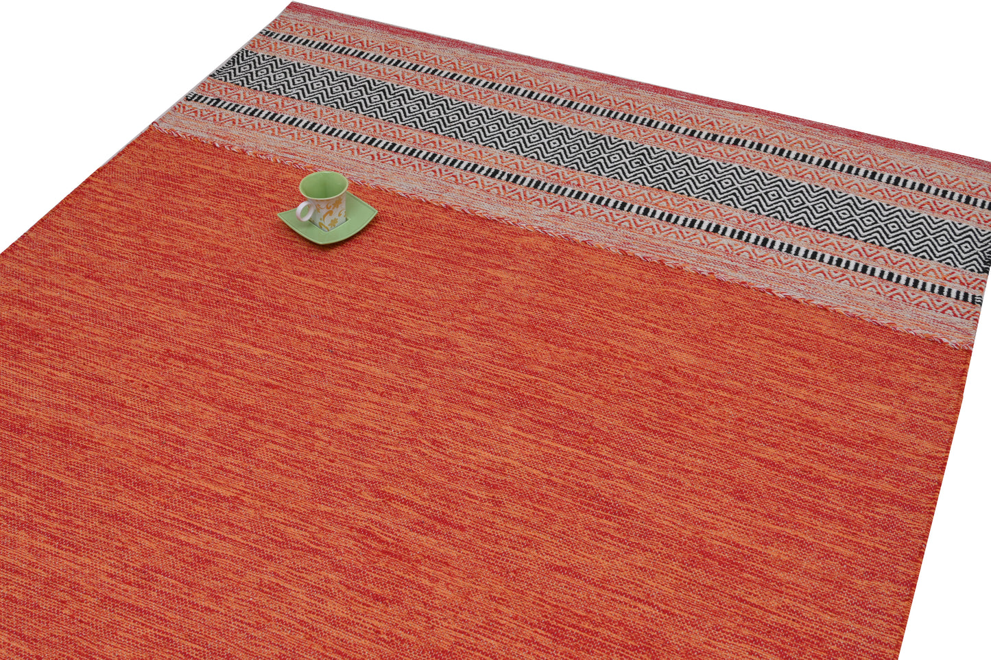 Alfombra Kilim de Algodón – Con Dobladillo Terminado