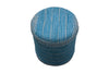 Puf kilim IC14488 azul tejido a mano