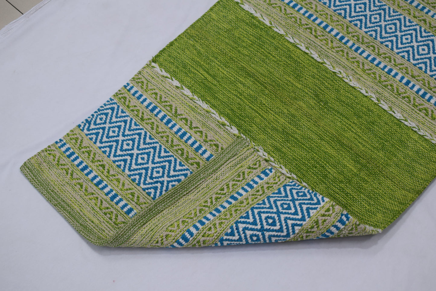 Alfombra Kilim de Algodón – Con Dobladillo Terminado