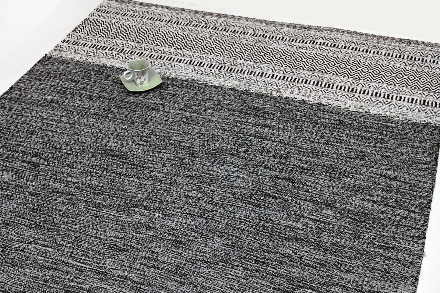 Alfombra Kilim de Algodón – Con Dobladillo Terminado