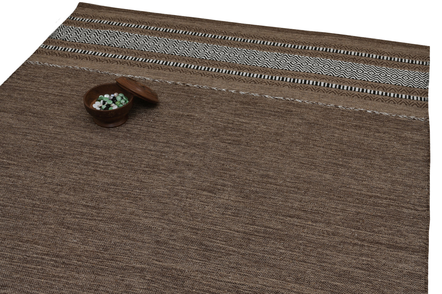 Alfombra Kilim de Algodón – Borde Acabado