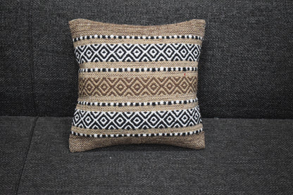 Funda de cojín IC14492 marrones y beige 40 × 40 cm
