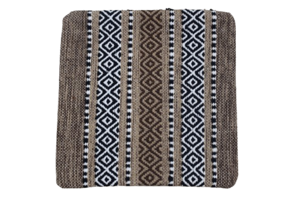 Funda de cojín IC14492 marrones y beige 40 × 40 cm