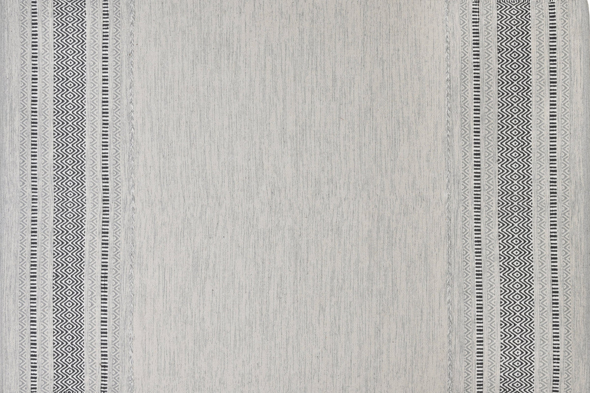 Alfombra kilim IC14540 gris y plateado - vista 1