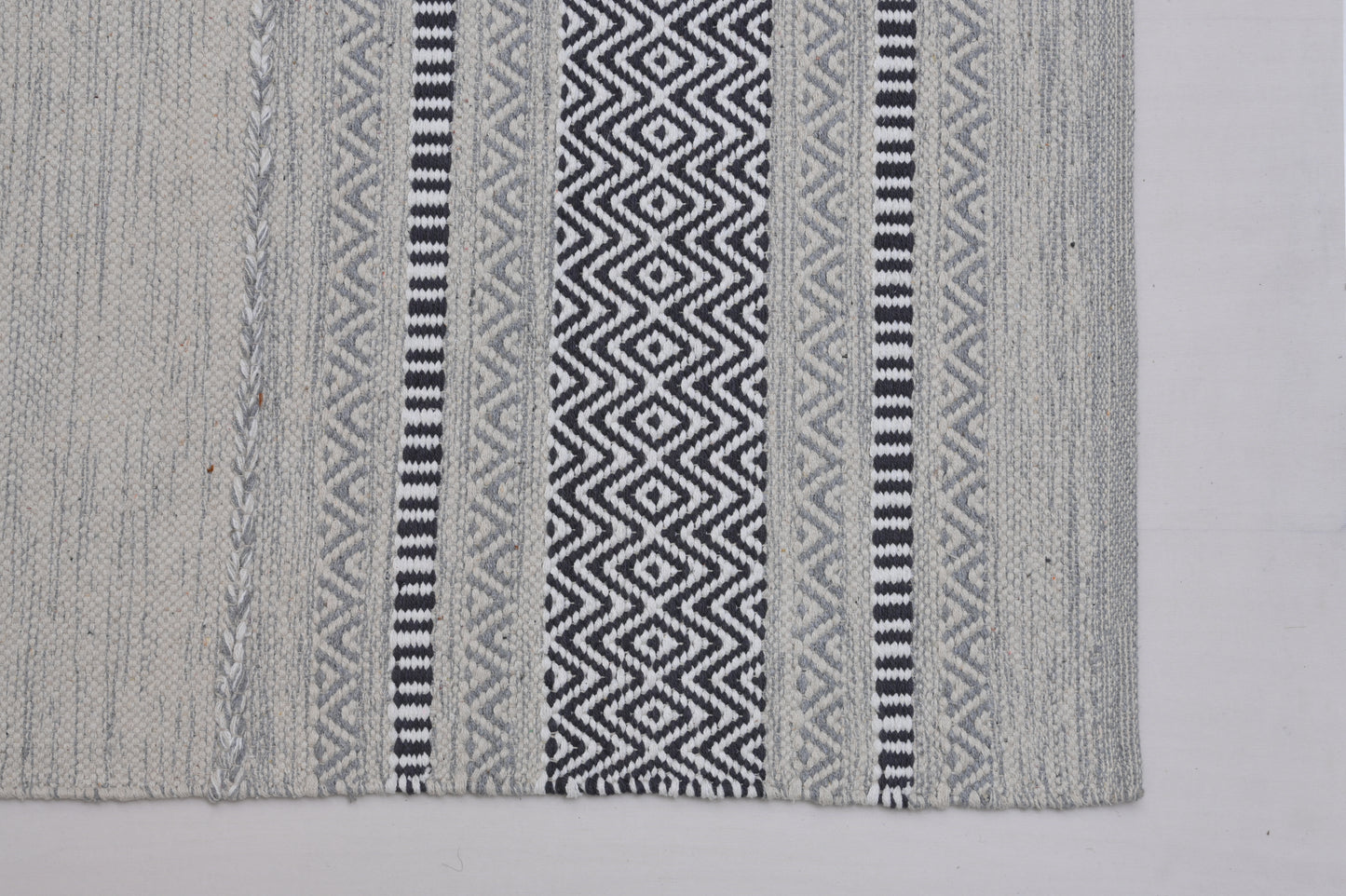 Alfombra Kilim de Algodón – Con Dobladillo Terminado