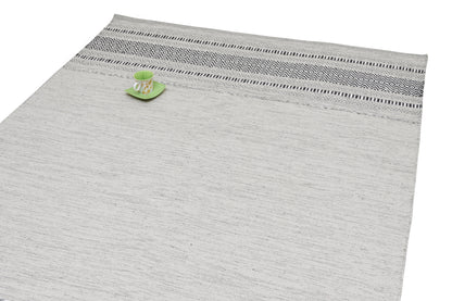 Alfombra kilim IC14540 gris y plateado - vista 2