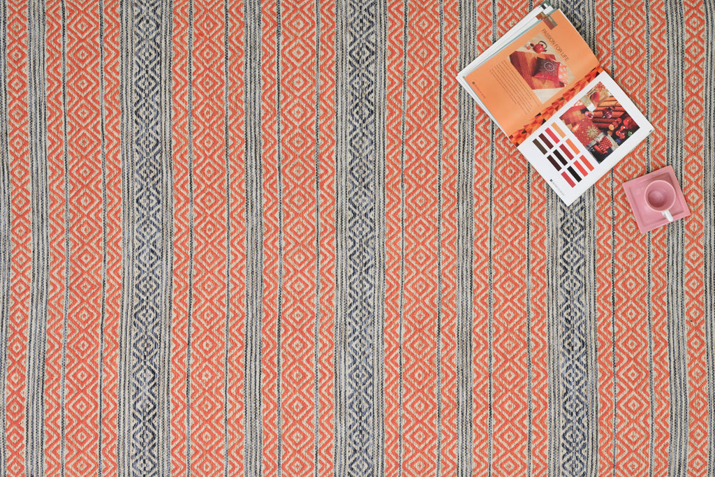 Alfombra Kilim de Algodón – Borde Acabado