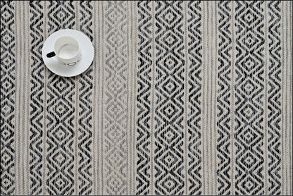 Alfombra kilim IC15033 gris y plateado - vista 2