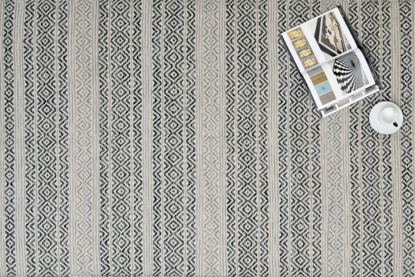 Alfombra Kilim de Algodón – Borde Acabado