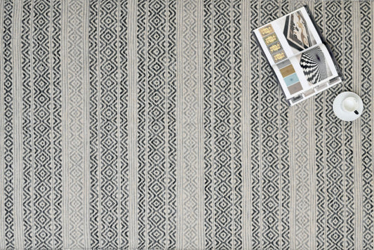 Alfombra Kilim de Algodón – Borde Acabado