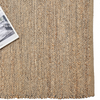 Alfombra de Yute y Algodón con Flecos IC15187T Grises/Plateado
