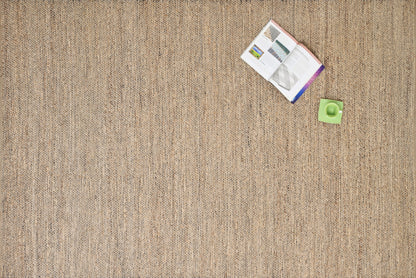 Alfombra de Yute y Algodón con Flecos IC15187T Grises/Plateado