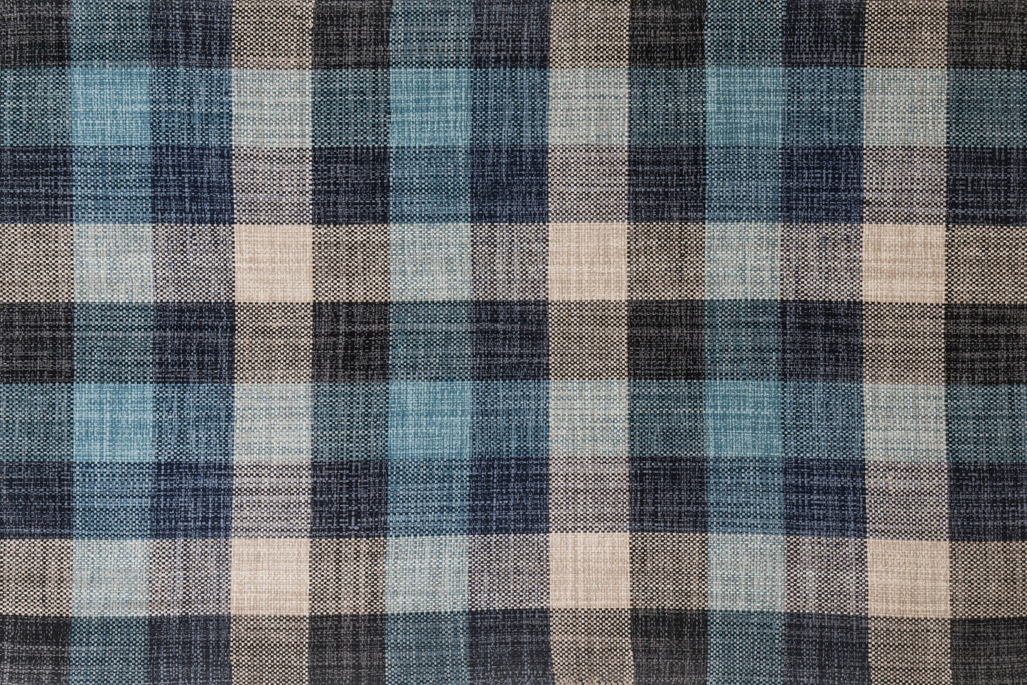 Alfombra de Algodón a Cuadros – Acabado Tejido