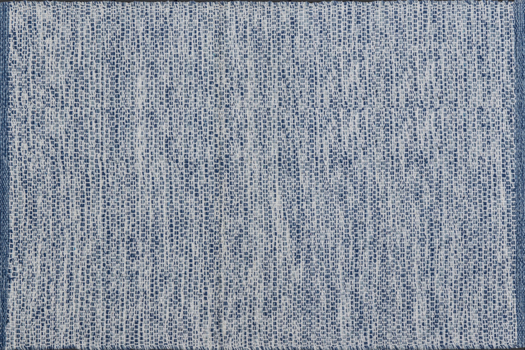 Alfombra de Algodón Azul con Borde Marino