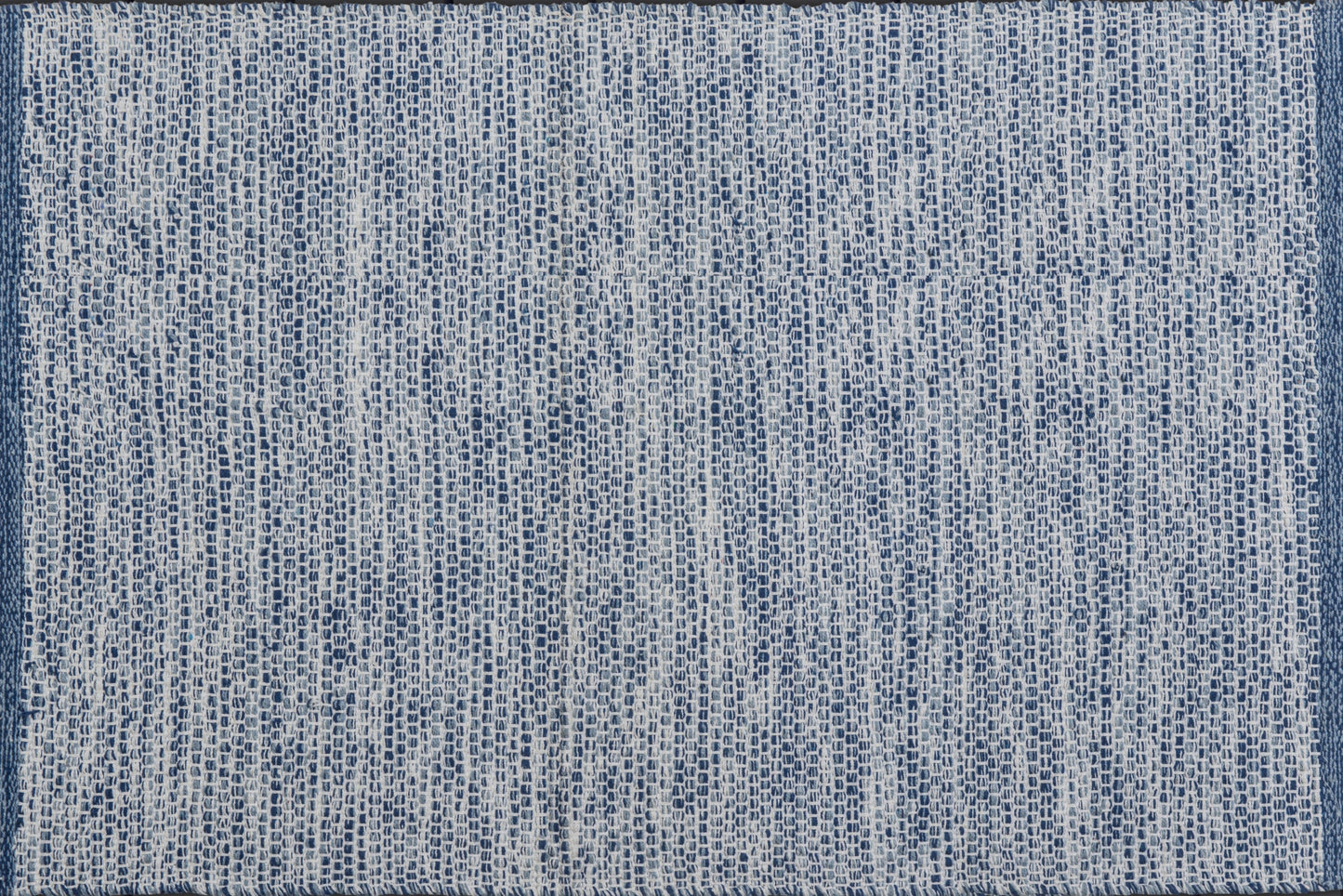 Alfombra de Algodón Azul con Borde Marino