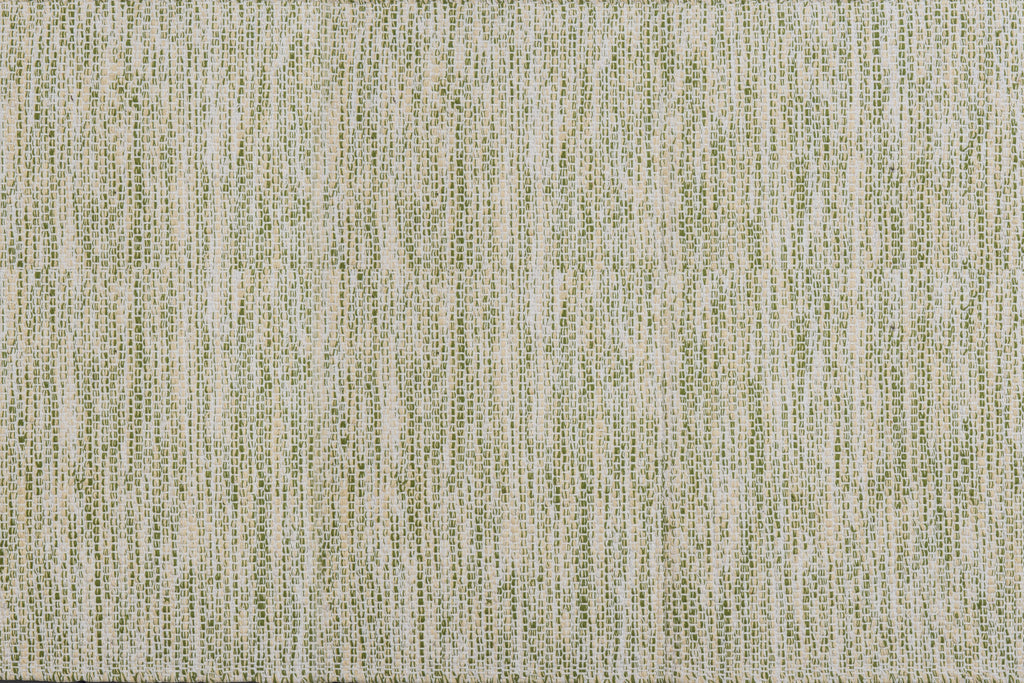 Alfombra de Algodón Verde con Borde Oliva