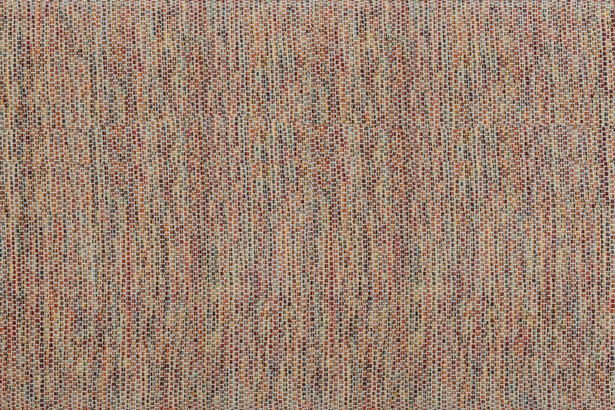 Alfombra IC15672 multicolor con borde naranja