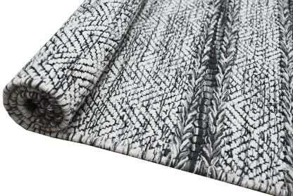 Alfombra Dhurrie de Algodón – Borde con Borlas