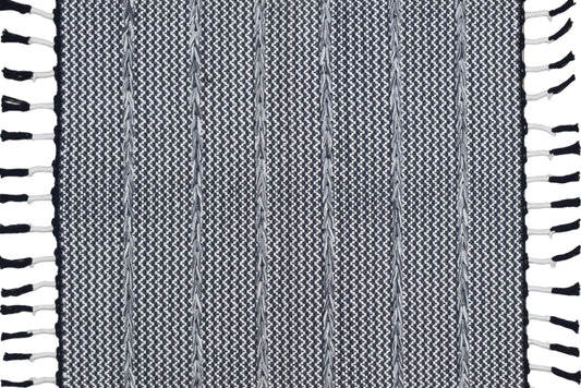 Alfombra Dhurrie de Algodón – Con Borde y Flecos