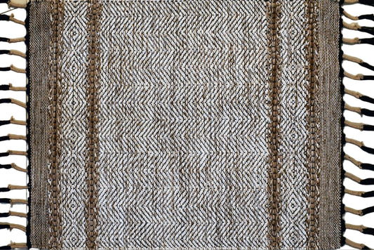 Durry de algodón – Bordeado con borlas