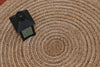 Alfombra Redonda de Yute Trenzado Con Borde IC17997 Natural