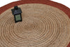 Braided Jute Round Rug – Bordered