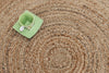 Braided Jute Round Rug – Bordered