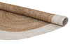 Braided Jute Round Rug – Bordered