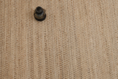 Alfombra Dhurrie de Yute Hecha a Mano Borde Acabado IC18045 Natural