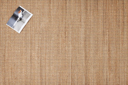 Alfombra Dhurrie de Yute Hecha a Mano Borde Acabado IC18046 Natural