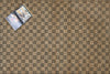 Alfombra Dhurrie de Yute Hecha a Mano Borde Acabado IC18048 Negro/Blanco