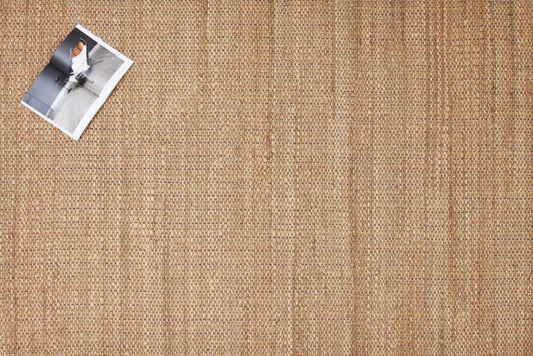 Alfombra Dhurrie de Yute Hecha a Mano Borde Acabado IC18049 Natural
