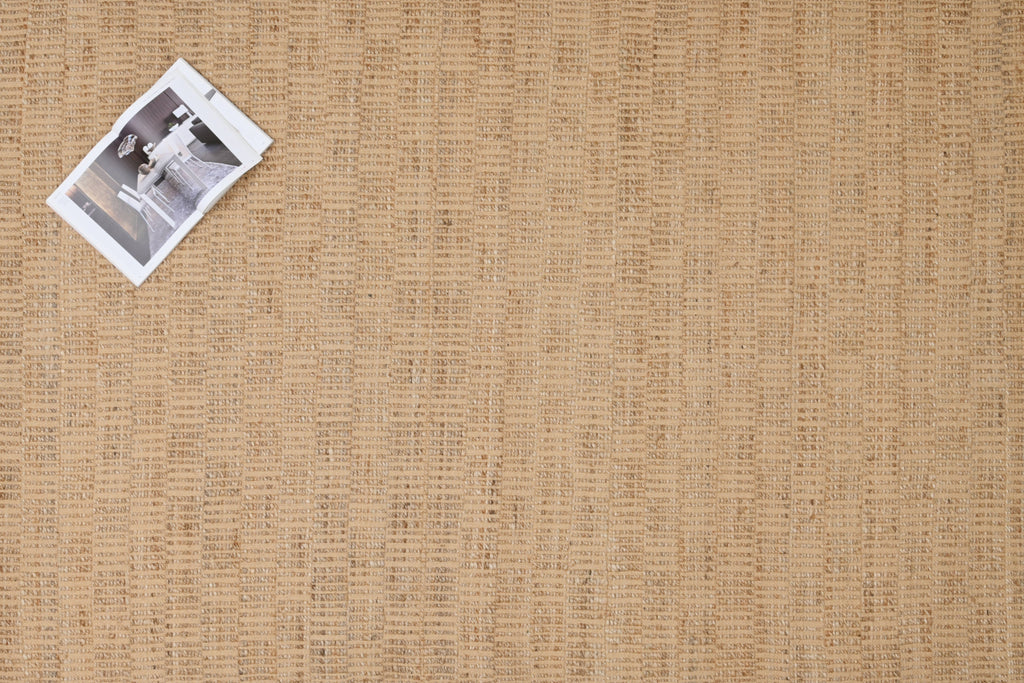 Dhurri de yute tejido a mano – Borde ribeteado