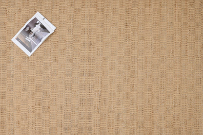 Alfombra Dhurrie de Yute Hecha a Mano Borde Acabado IC18561 Crema/Marfil