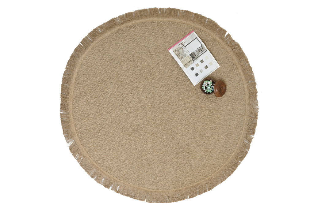 Round Jute Rug – With Backing