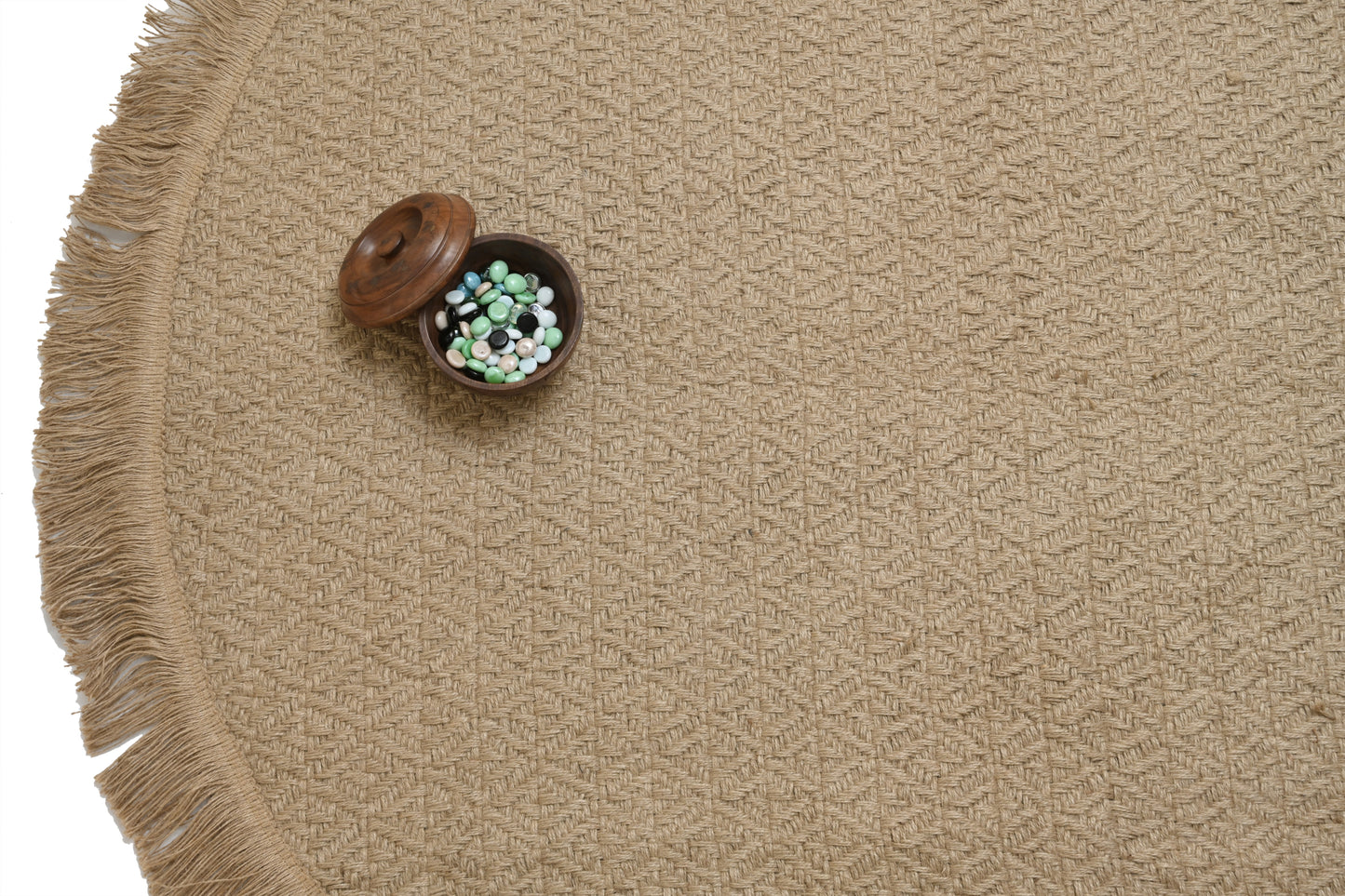 Round Jute Rug – With Backing