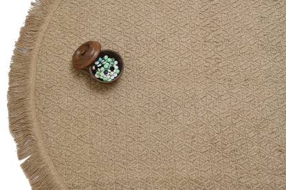 Round Jute Rug – With Backing