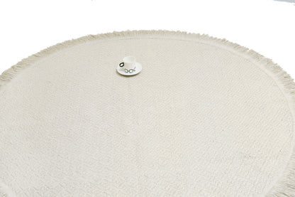 Alfombra Redonda de Yute – Con Base Antideslizante