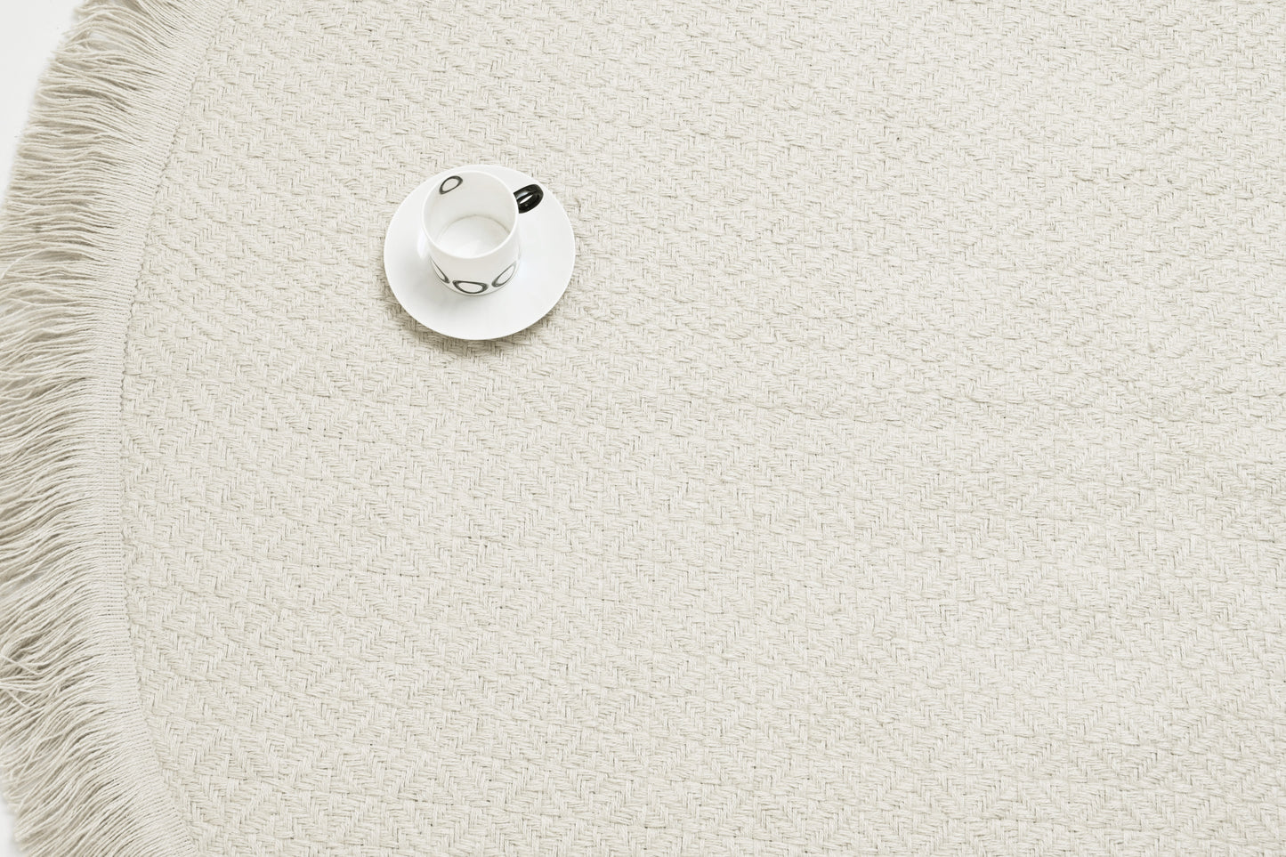 Alfombra Redonda de Yute – Con Base Antideslizante