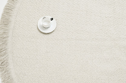 Alfombra Redonda de Yute – Con Base Antideslizante