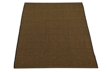 Sunset Flame Handwoven Beach Rug in Deep Orange