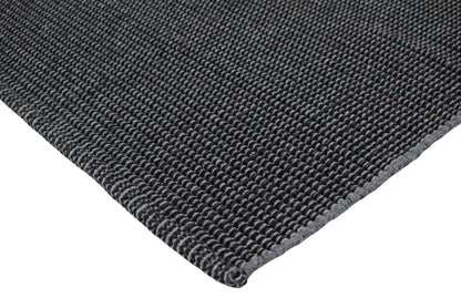 Alfombra de Playa Tejida a Mano Stormy Stone en Gris Oscuro