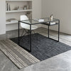 Alfombra Kilim de Algodón Borde Acabado IC14491 Grises/Plateado